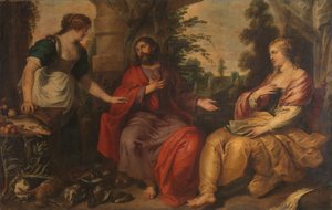 Cristo con Marta y María de Vincent Malò (I)