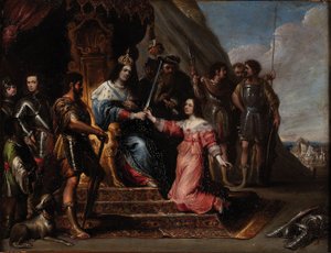 Alegoría de la Justicia o Ester ante Asuero de Vincent Malò (I)