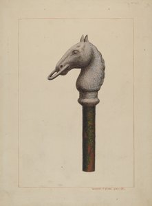 Poste de amarre con cabeza de caballo de Vincent P. Rosel