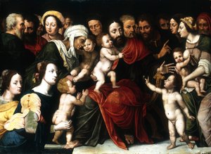 Jesús con los niños pequeños, c1559-1589