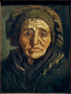Campesina: Anciana con cofia oscura de Vincent van Gogh