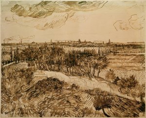 Vista de Arles desde Montmajour de Vincent van Gogh