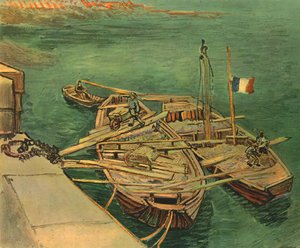 Barcos en el Ródano, agosto 1888, 1947
