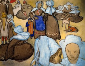 Mujeres bretonas de Vincent van Gogh
