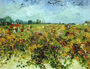 El viñedo verde de Vincent van Gogh