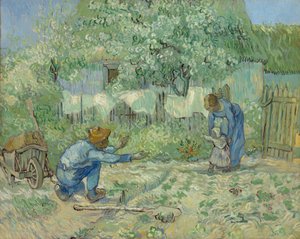 Primeros pasos, después de Millet, 1890 de Vincent van Gogh
