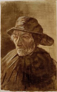 Pescador con sombrero de sur de Vincent van Gogh