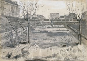 Vivero de flores en la calle Schenkweg de La Haya de Vincent van Gogh