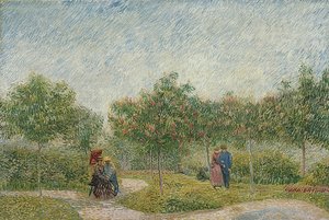 Jardín con parejas: Square Saint-Pierre de Vincent van Gogh