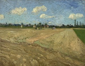 Campo arado (Surcos). 1888 de Vincent van Gogh