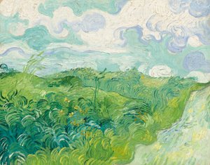 Campos de trigo verde, Auvers