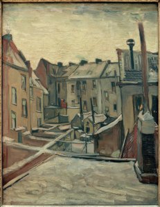 Patios traseros en Amberes de Vincent van Gogh
