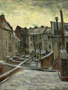 Casas vistas desde atrás, Amberes de Vincent van Gogh