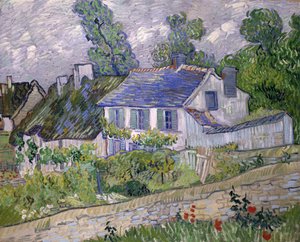 Casas en Auvers de Vincent van Gogh