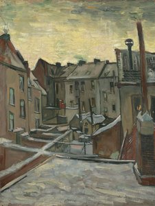 Casas vistas desde atrás de Vincent van Gogh