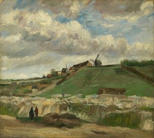 Colina de Montmartre con cantera. París de Vincent van Gogh