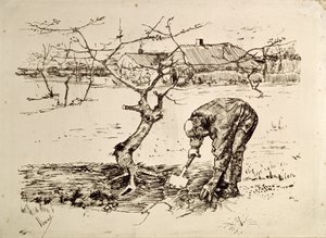 En el huerto de Vincent van Gogh