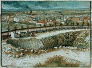 Paisaje industrial – En las afueras de París cerca de Montmartre de Vincent van Gogh
