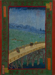 Japonaiserie: El puente en la lluvia (después de Hiroshige), París de Vincent van Gogh