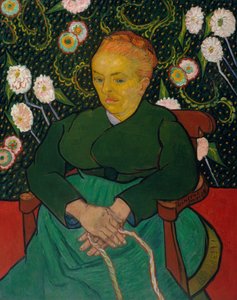 La Berceuse Mujer Meciendo una Cuna, Augustine-Alix Pellicot Roulin, 1851-1930, 1889 de Vincent van Gogh
