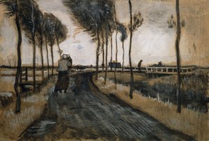 Paisaje con Mujer y Niño de Vincent van Gogh