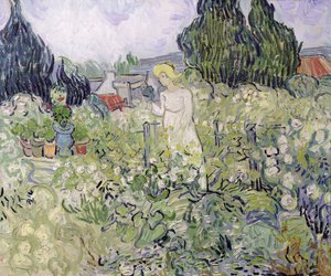 Mademoiselle Gachet en su jardín en Auvers-sur-Oise de Vincent van Gogh
