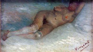 ""Nu couche"" (desnudo recostado) Pintura de Vincent van Gogh (1853-1890) 1887 Museo kroller-muller Otterlo, Pays-Bas