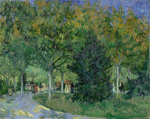 Camino en el parque de Arles, 1888 de Vincent van Gogh
