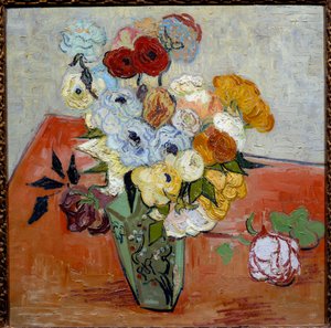 Rosas y anémonas de Vincent van Gogh