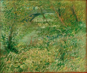Ribera del Sena en primavera en el Pont de Clichy de Vincent van Gogh