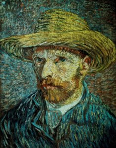 Autorretrato con sombrero de paja de Vincent van Gogh
