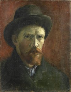 Autorretrato con sombrero de fieltro de Vincent van Gogh