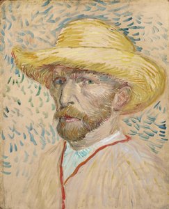 Autorretrato con sombrero de paja de Vincent van Gogh