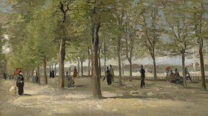 Terraza en el Jardín de Luxemburgo de Vincent van Gogh