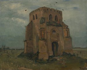 La vieja torre de la iglesia en Nuenen