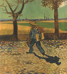 El pintor en su camino al trabajo, o El camino a Tarascón de Vincent van Gogh