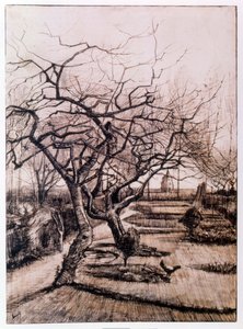 El jardín de la rectoría en Nuenen en invierno (1884) de Vincent van Gogh