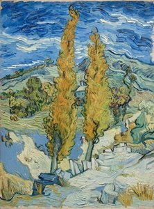 Los álamos en Saint-Rémy, 1889 de Vincent van Gogh