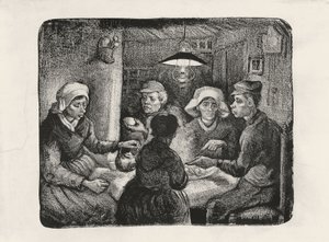 Los comedores de patatas de Vincent van Gogh
