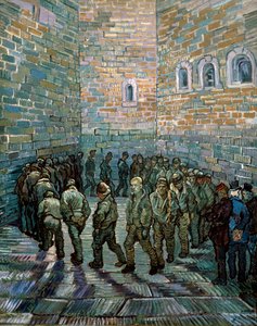 El patio de la prisión, 1890 de Vincent van Gogh