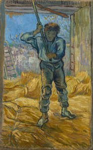 La trilladora (según Millet) de Vincent van Gogh