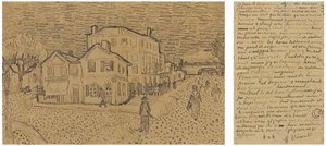 La casa amarilla La calle, Carta a Theo desde Arles, sábado, 29 de septiembre de 1888 de Vincent van Gogh