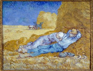 El meridiano o La siesta (según Millet) de Vincent van Gogh