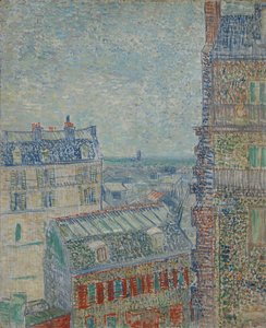 Vista de París desde el apartamento de Theo en la Rue Lepic de Vincent van Gogh