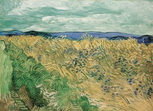 Campo de trigo con acianos, Auvers-sur-Oise. 1890