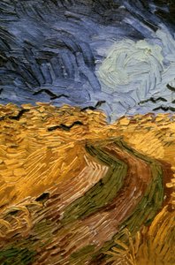 Campo de trigo con cuervos (detalle), 1890 de Vincent van Gogh