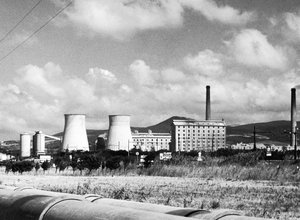 Paisaje industrial con chimeneas de Vincenzo Balocchi