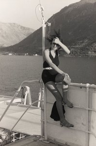 Retrato de una mujer a bordo de un crucero, del Álbum "Corfú, Atenas y la bahía de Kotor de Vincenzo Balocchi