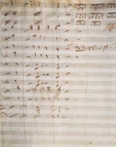Partitura manuscrita para la ópera Beatrice di Tenda, de Vincenzo Bellini (1801-1835) de Vincenzo Bellini