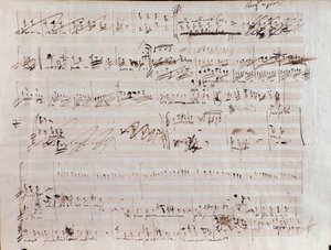 Página de partituras de El pirata, ópera de Vincenzo Bellini de Vincenzo Bellini